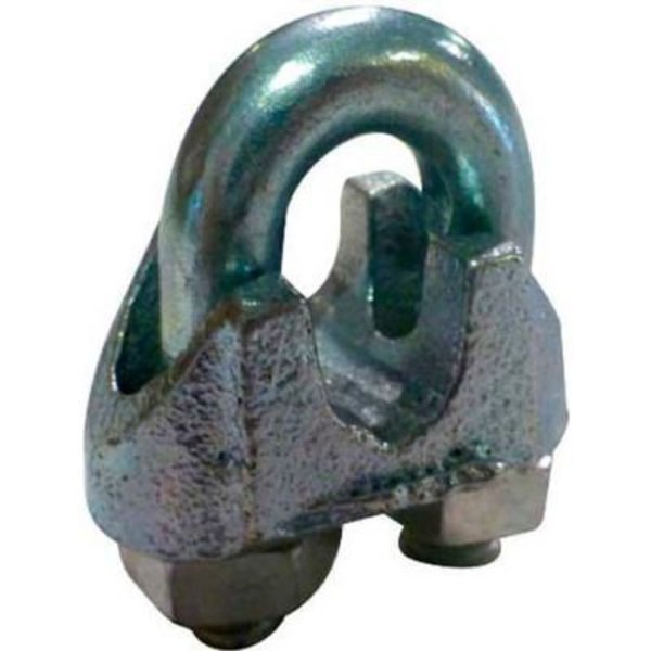 Advantage Sales & Supply Advantage Malleable Steel Zinc Plated Wire Rope Clip MWRC500P6 - 1/2" Diameter - Pack of 6 MWRC500P6